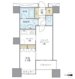 高輪ザ・レジデンス 8階 間取り図