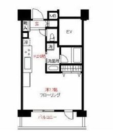 エフィーナ南麻布 2階 間取り図