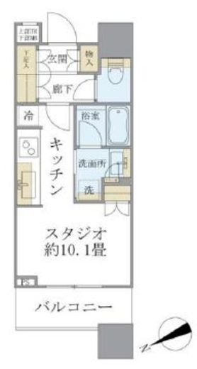 ブリリアタワーズ目黒 5階 間取り図