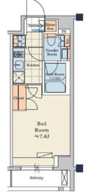 クレストコートTS吾妻橋 702 間取り図