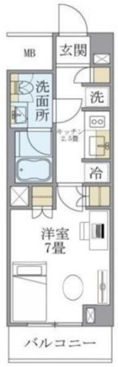 ブリリアイスト北沢 210 間取り図