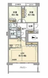 テラス恵比寿の丘 3階 間取り図