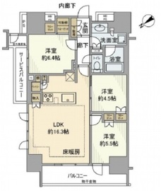 クレヴィア御茶ノ水 7階 間取り図