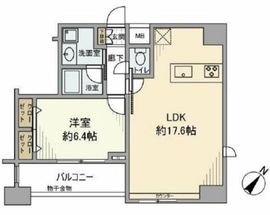 ベルファース水天宮前 1101 間取り図