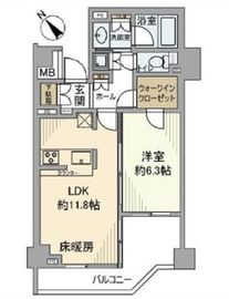 パークホームズ白金高輪アーバンレジデンス 1階 間取り図