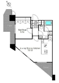 ニューシティアパートメンツ戸越 1101 間取り図