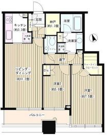 芝パークタワー 9階 間取り図