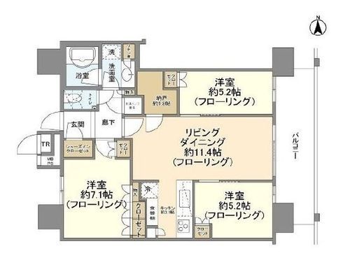 THE TOYOSU TOWER 30階 間取り図