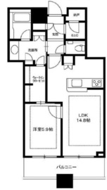 プラウドタワー千代田富士見 17階 間取り図