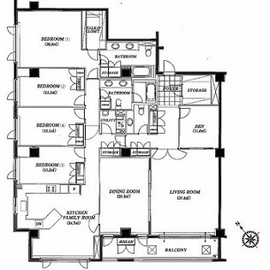 表参道コート (Omotesando Court) 305W 間取り図