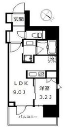 クレヴィア文京根津 2階 間取り図