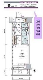 ジェノヴィア錦糸町2スカイガーデン 2階 間取り図