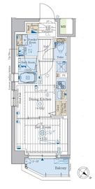 プラージュリュー押上 304 間取り図