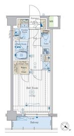 プラージュリュー押上 202 間取り図