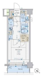 プラージュリュー押上 203 間取り図