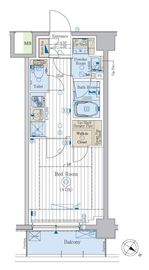 プラージュリュー押上 403 間取り図