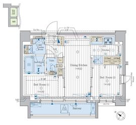 プラージュリュー押上 405 間取り図