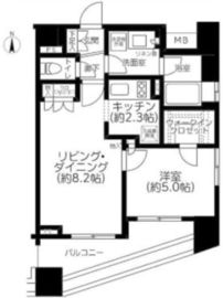 プライア渋谷 12階 間取り図