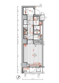 メインステージ千代田岩本町コモデ 3階 間取り図