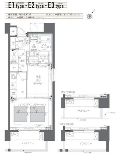 ZOOM日本橋蛎殻町 11階 間取り図