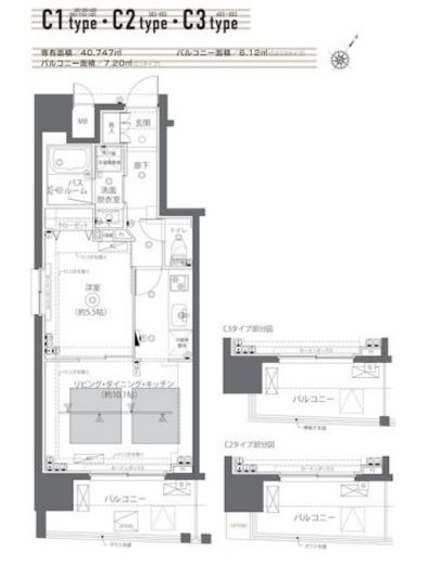 ZOOM日本橋蛎殻町 6階 間取り図