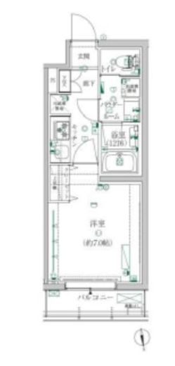 クレイシア都立大学クラッセ 3階 間取り図