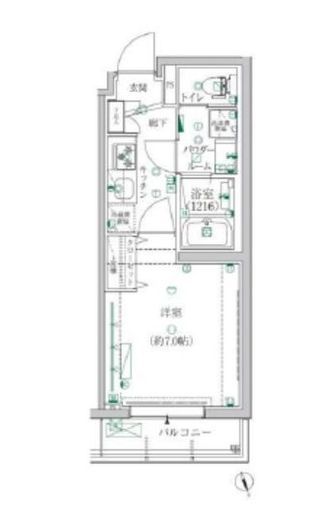 クレイシア都立大学クラッセ 2階 間取り図