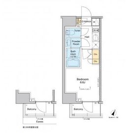 プラウドフラット戸越銀座 403 間取り図