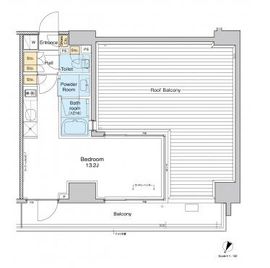 プラウドフラット戸越銀座 1105 間取り図