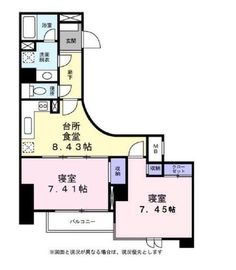 アクトフォルム武蔵小山 401 間取り図