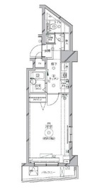 リクレイシア西麻布 1-1302 間取り図