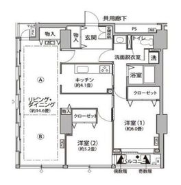 東雲キャナルコートCODAN 11-202 間取り図