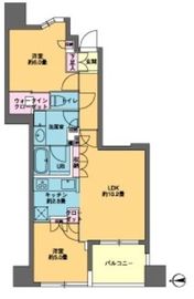 カスタリア東日本橋 1303 間取り図