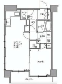 レフィール銀座フロント 7階 間取り図