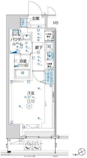 アルテシモヴェント 602 間取り図