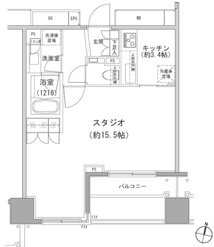 パークハウス平河町 6階 間取り図
