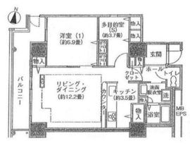 シティコート目黒 4-912 間取り図