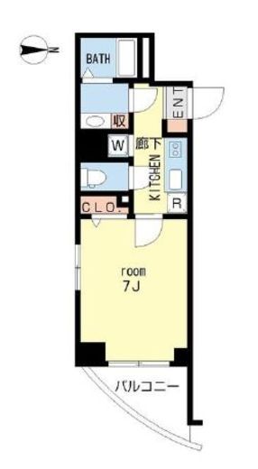 プロシード都立大学2 301 間取り図