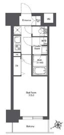 コンフォリア門前仲町ウエスト 203 間取り図