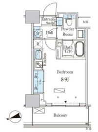 パークアクシス大塚ステーションゲートタワー 1310 間取り図