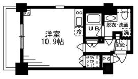 レジディア麻布十番2 505 間取り図