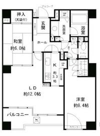 パークサイド・ウイングス 1102 間取り図