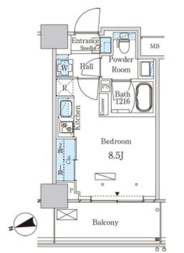 パークアクシス大塚ステーションゲートタワー 1810 間取り図