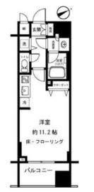 シティインデックス池袋 14階 間取り図