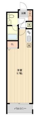 カッシア目黒 212 間取り図