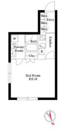 パセオ武蔵小山 404 間取り図