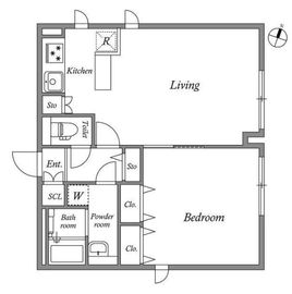 ラピス南麻布2 202 間取り図