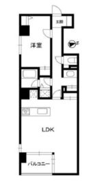 ココスペース麻布十番 701 間取り図