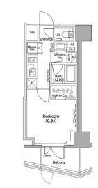 ザ・パークハビオ神楽坂 603 間取り図