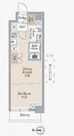 オーキッドレジデンス住吉 501 間取り図